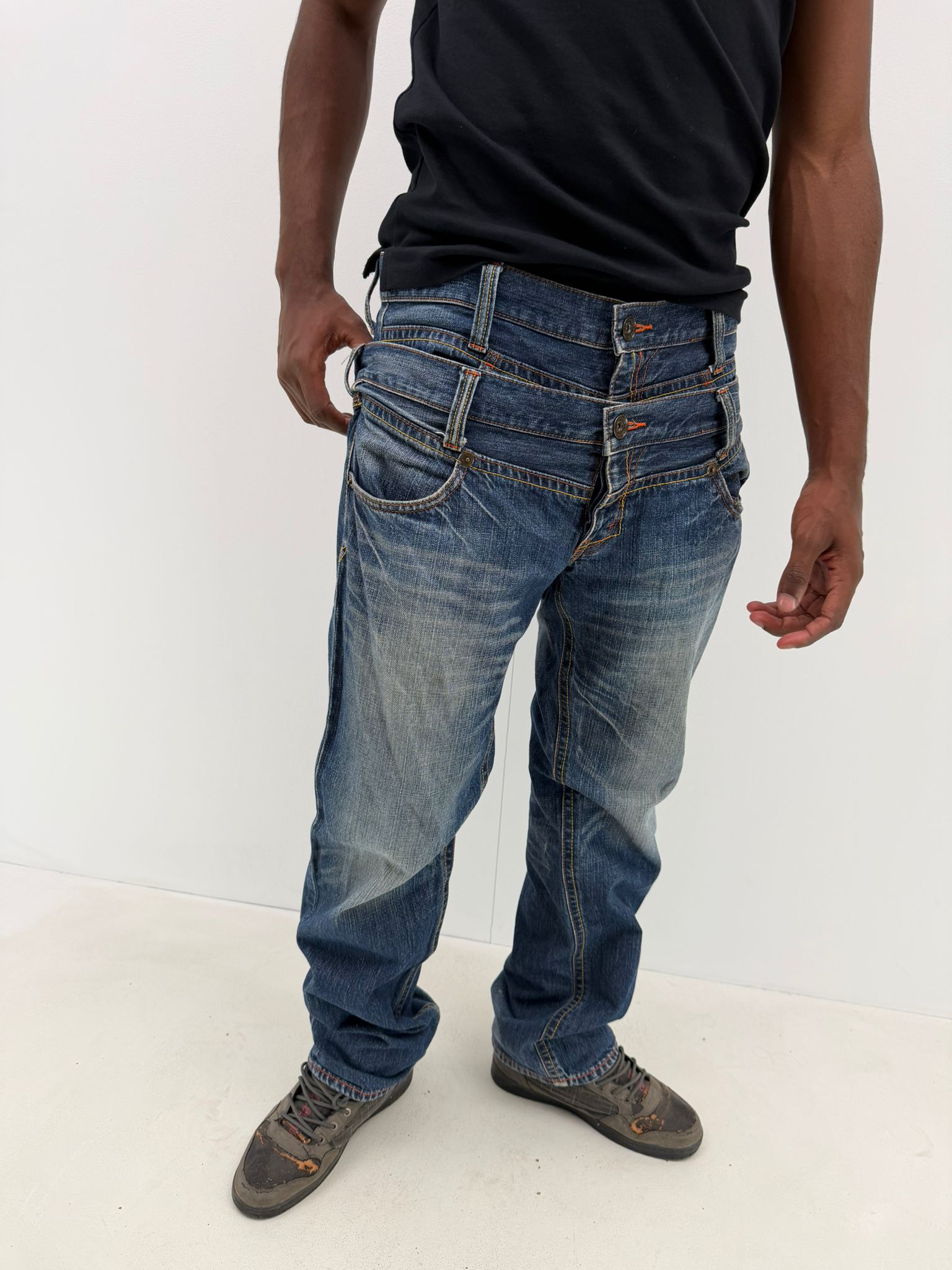 Double waist jeans (W34)