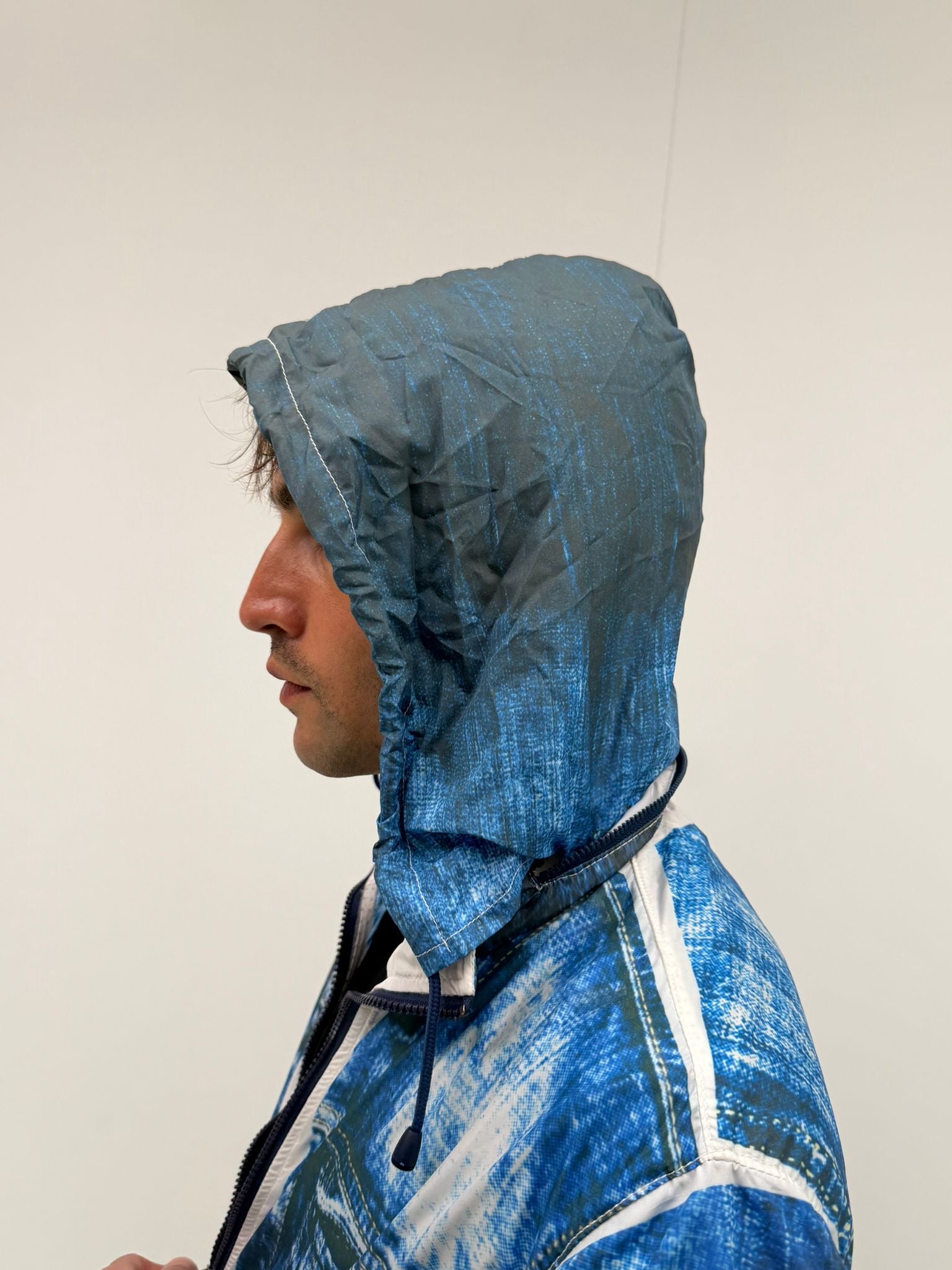 Simulated denim jacket (L)