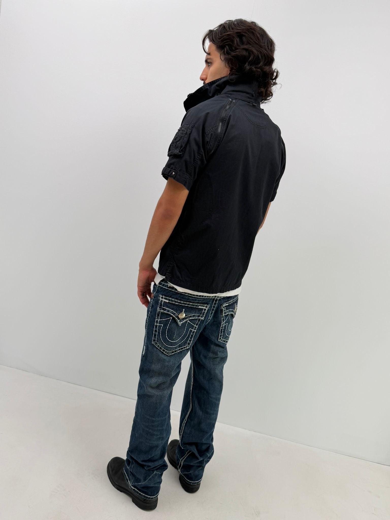 Avirex Convertible Hooded Shirt (M)