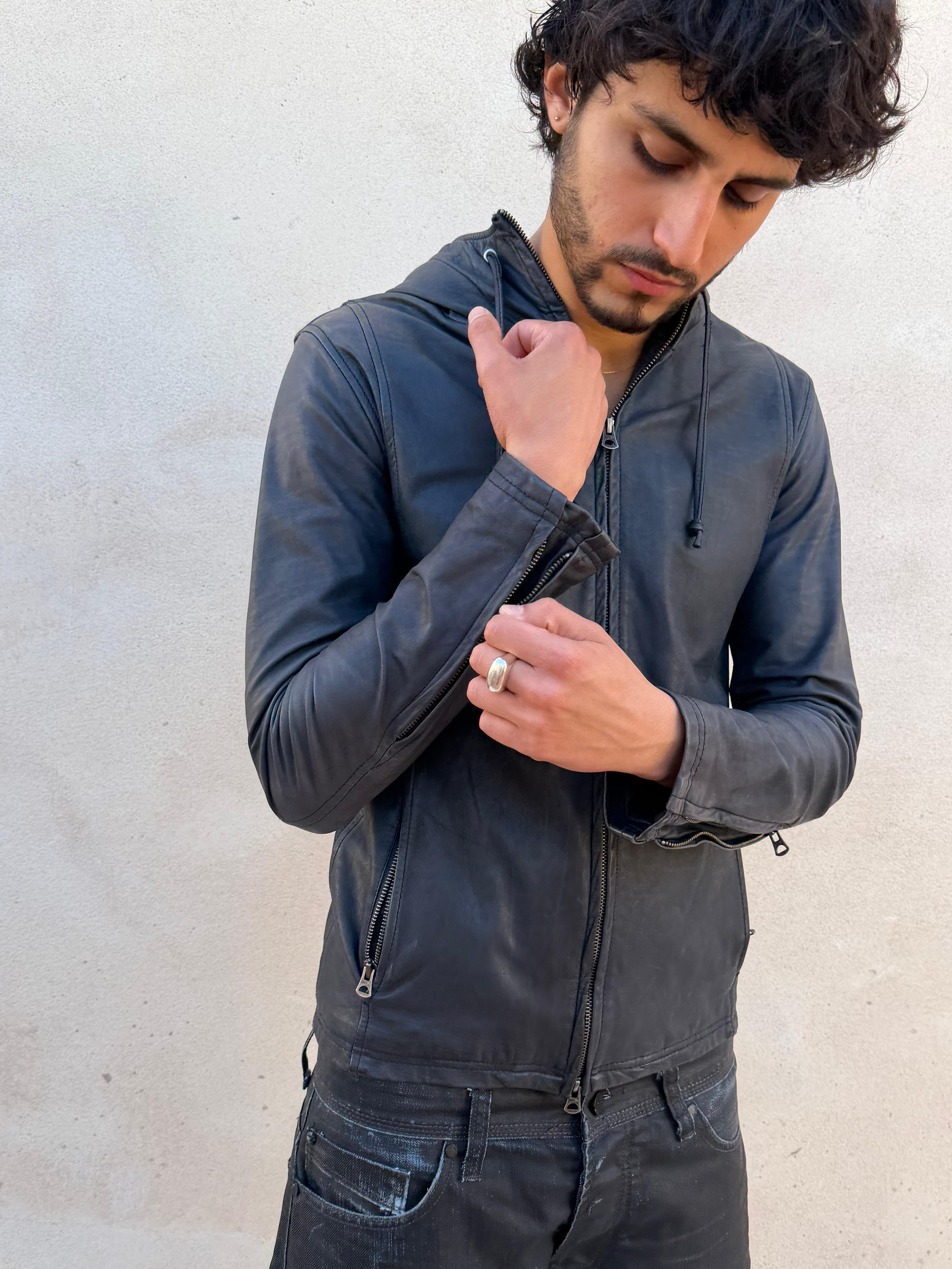 Japanese leather jacket (S)