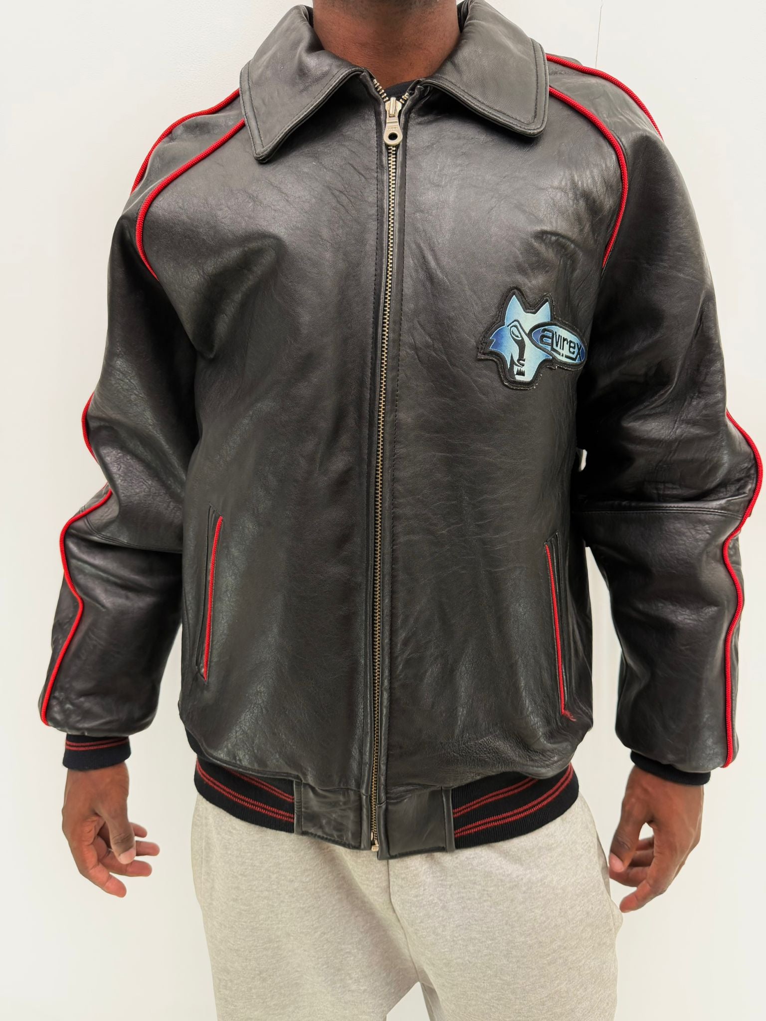 Avirex wolf leather jacket (XL)