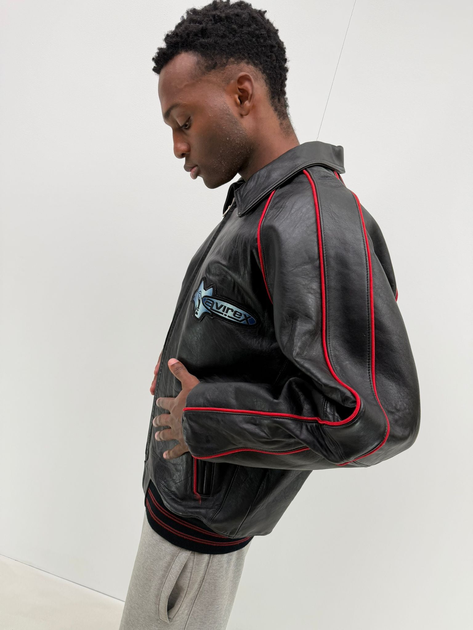 Avirex wolf leather jacket (XL)