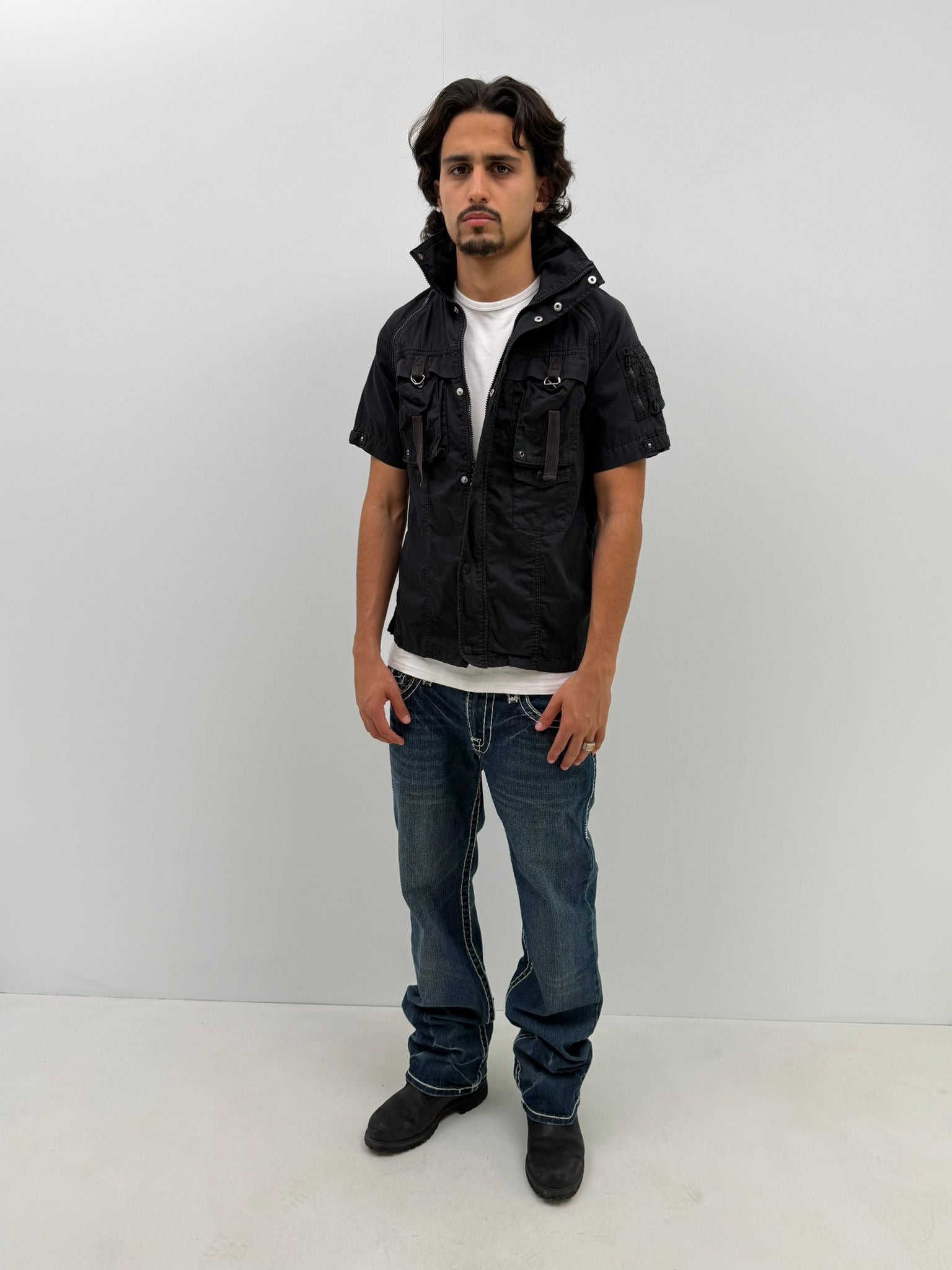 Avirex Convertible Hooded Shirt (M)