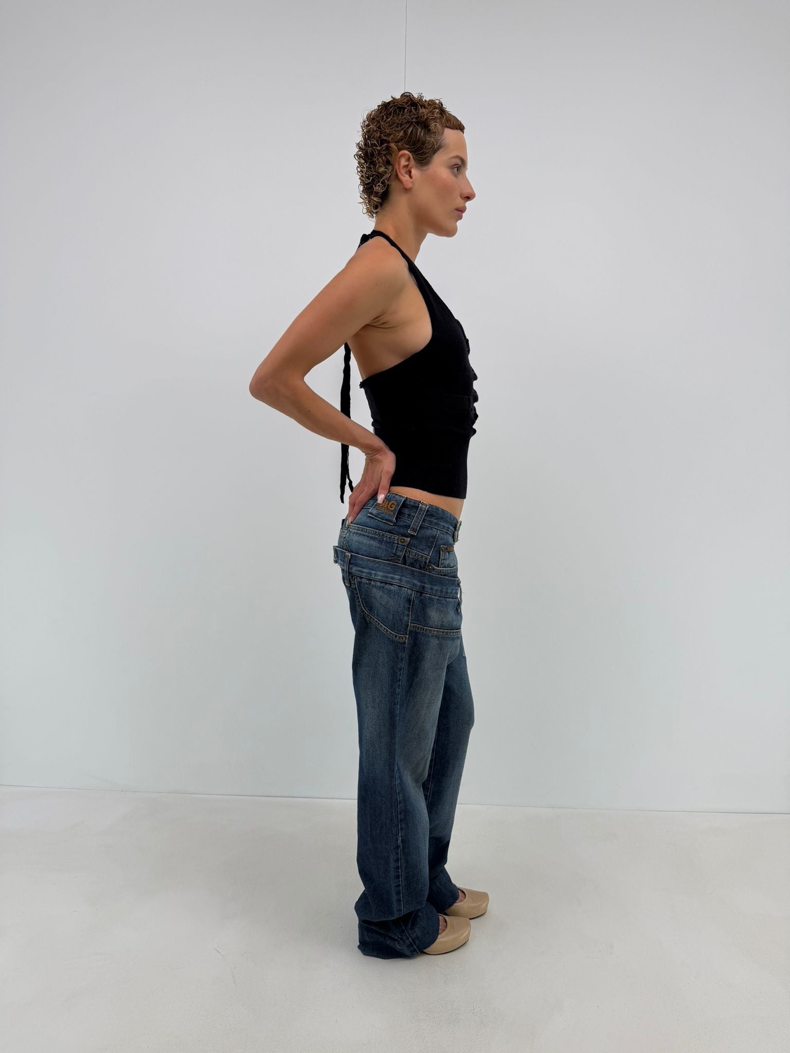 D&G Double waist jeans (W33)