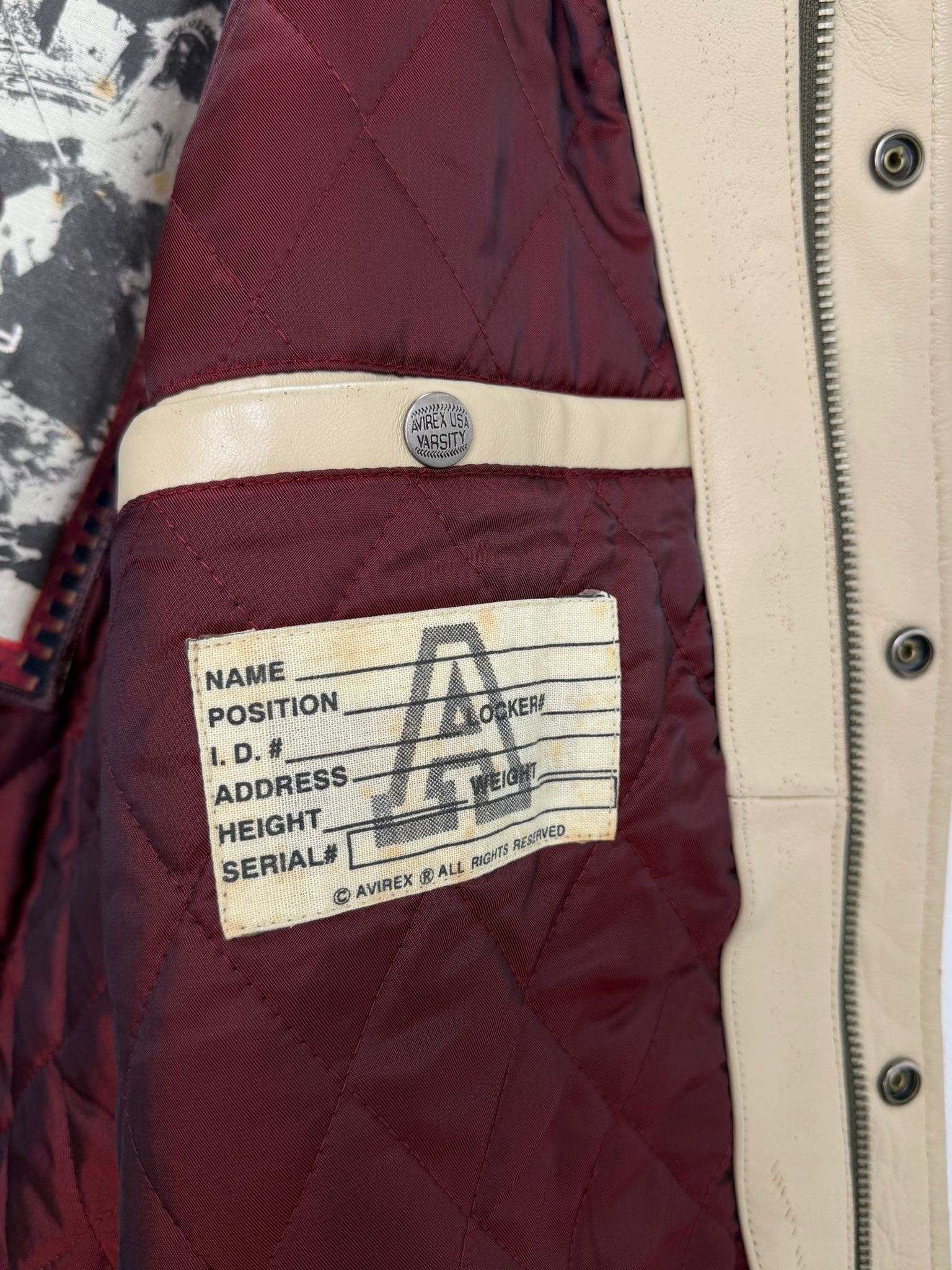 Avirex varsity jacket (L)