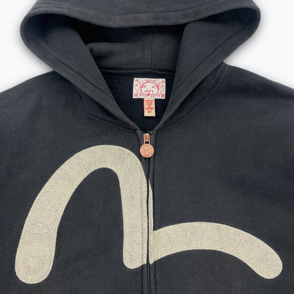 Evisu zip up hoodie (L)