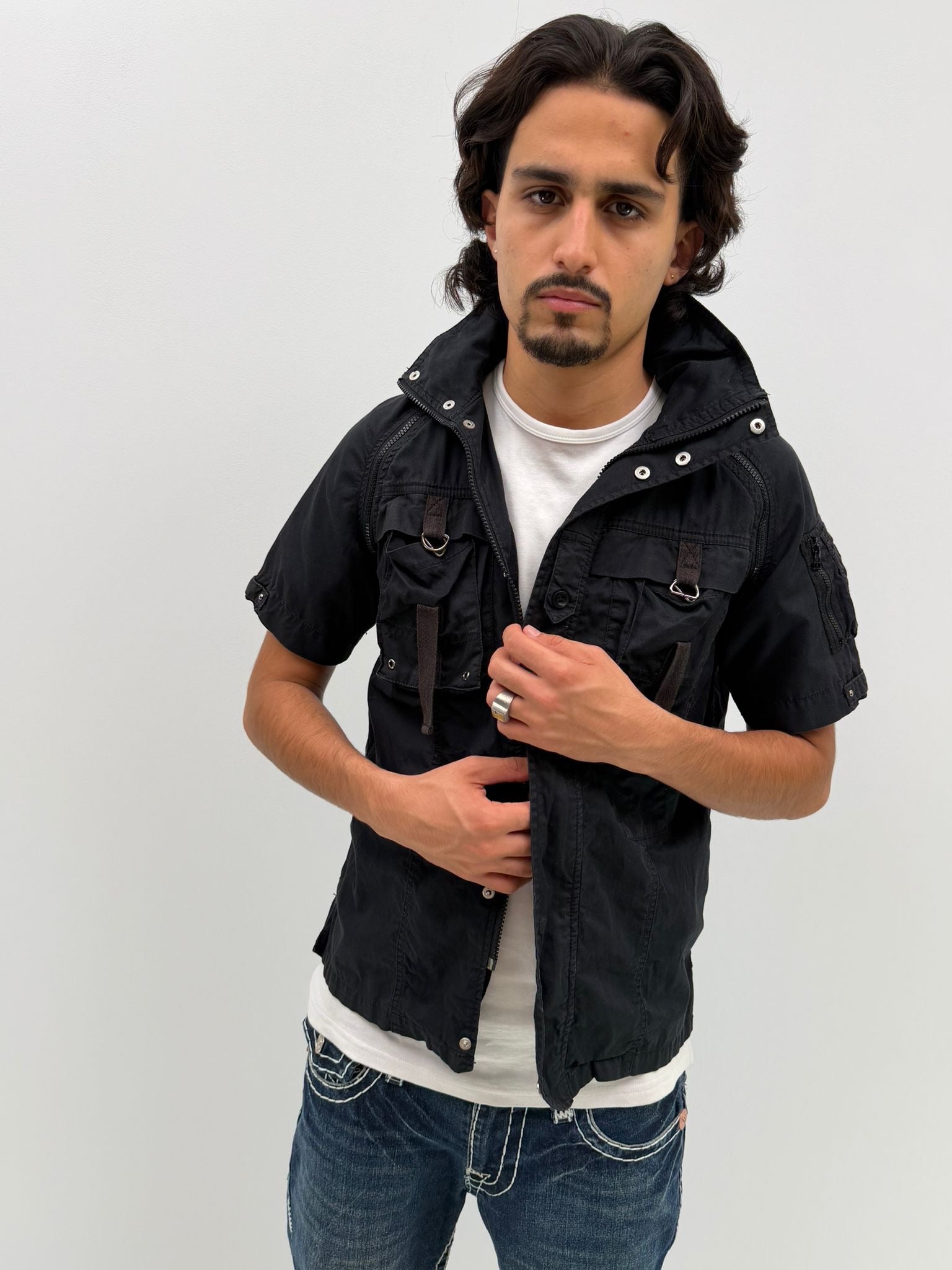 Avirex Convertible Hooded Shirt (M)