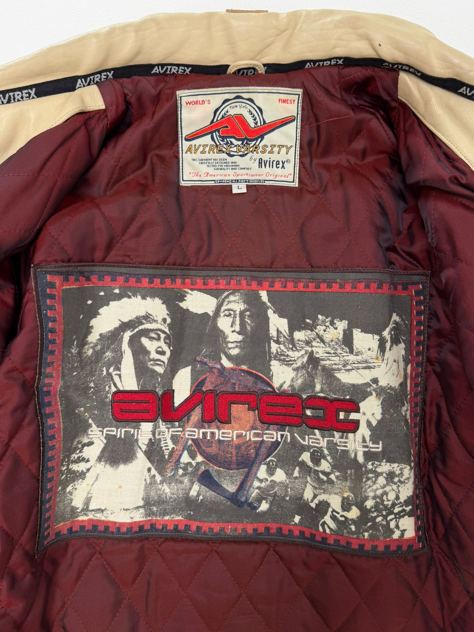Avirex varsity jacket (L)