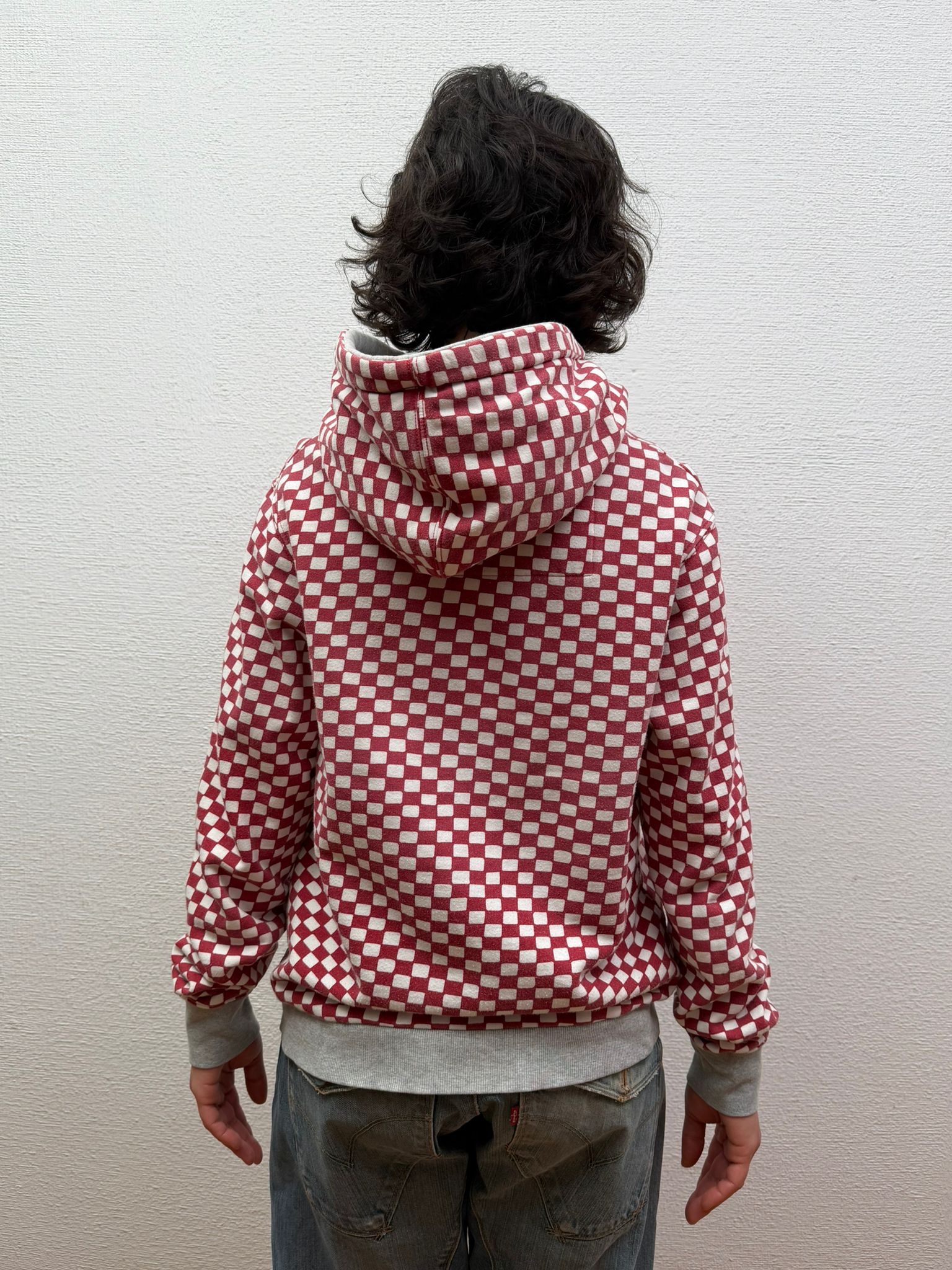 Plaid hoodie (M)