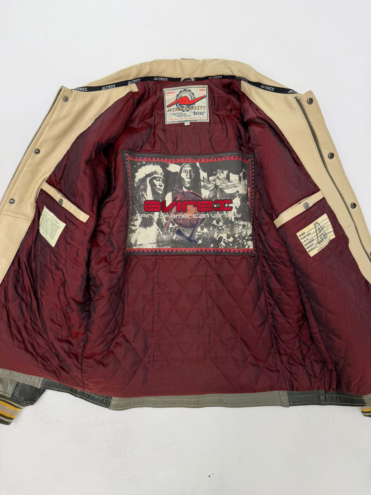 Avirex varsity jacket (L)