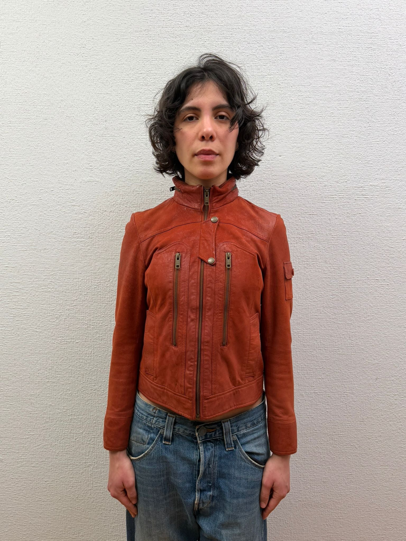 Avirex leather jacket (S)