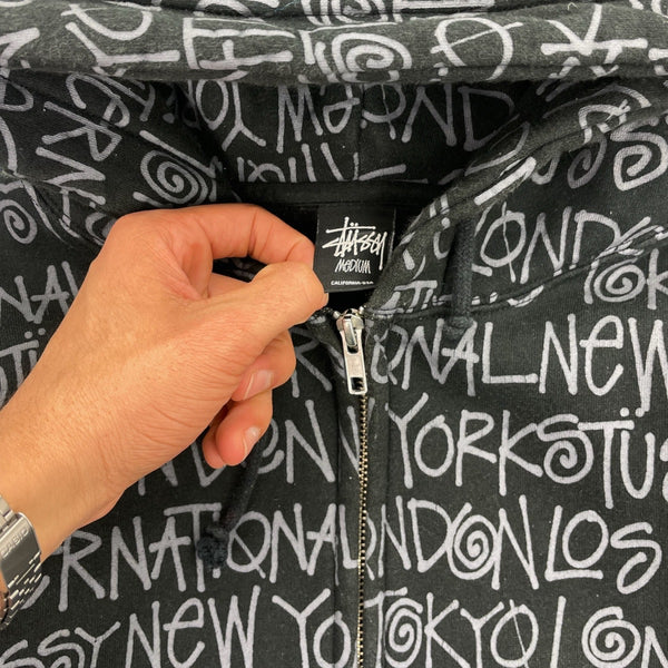 Stüssy zip up hoodie (M)