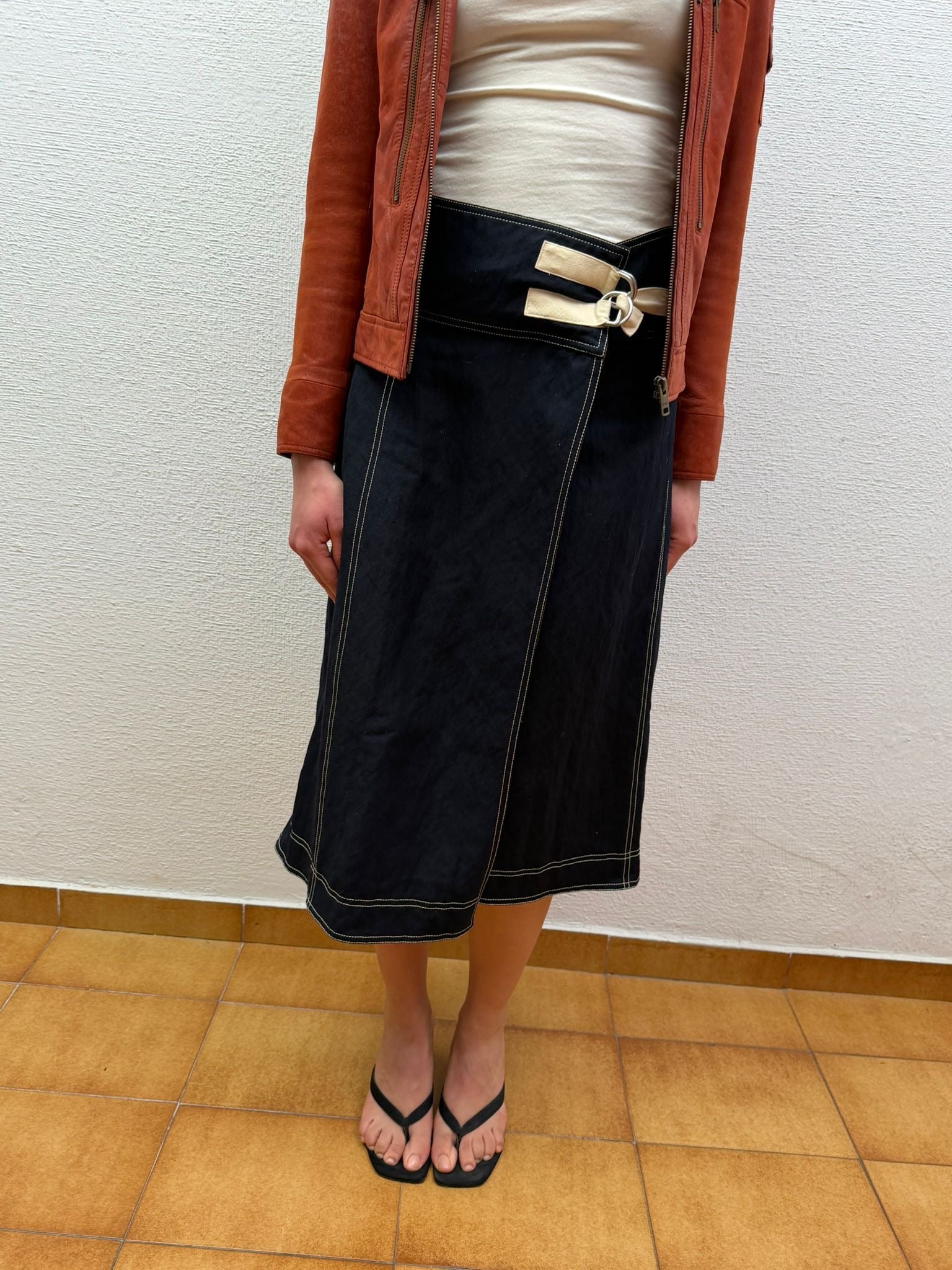 Jil Sander wrap skirt (XS)