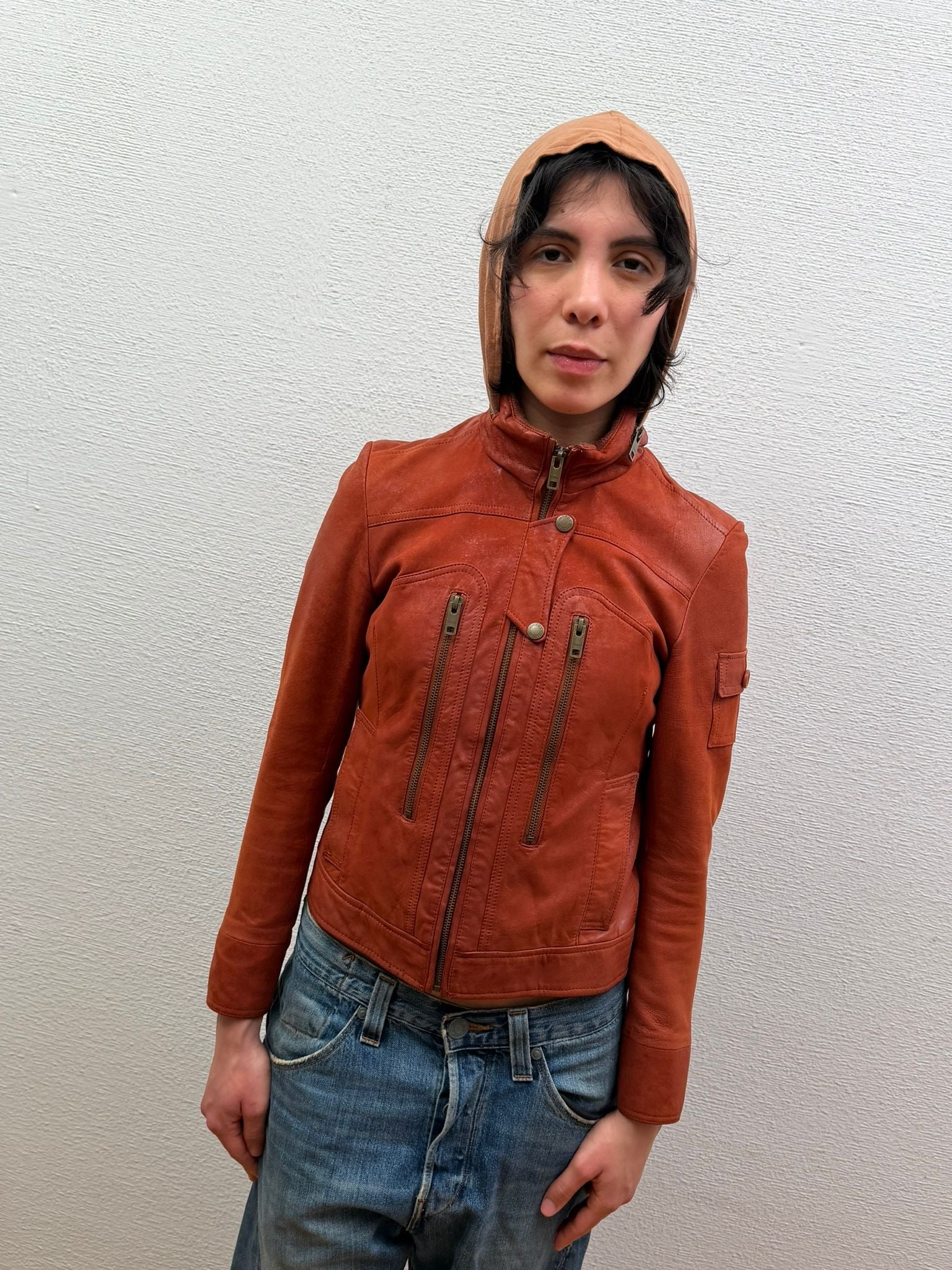 Avirex leather jacket (S)