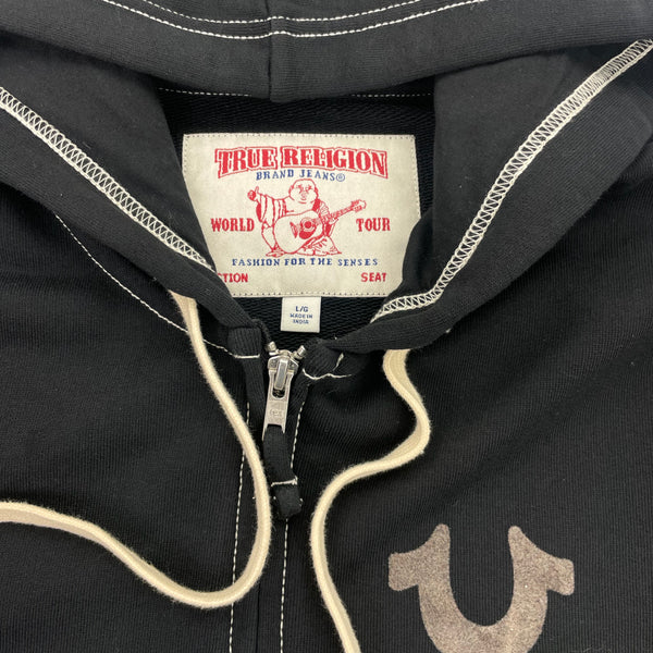 True Religion zip up hoodie (L)