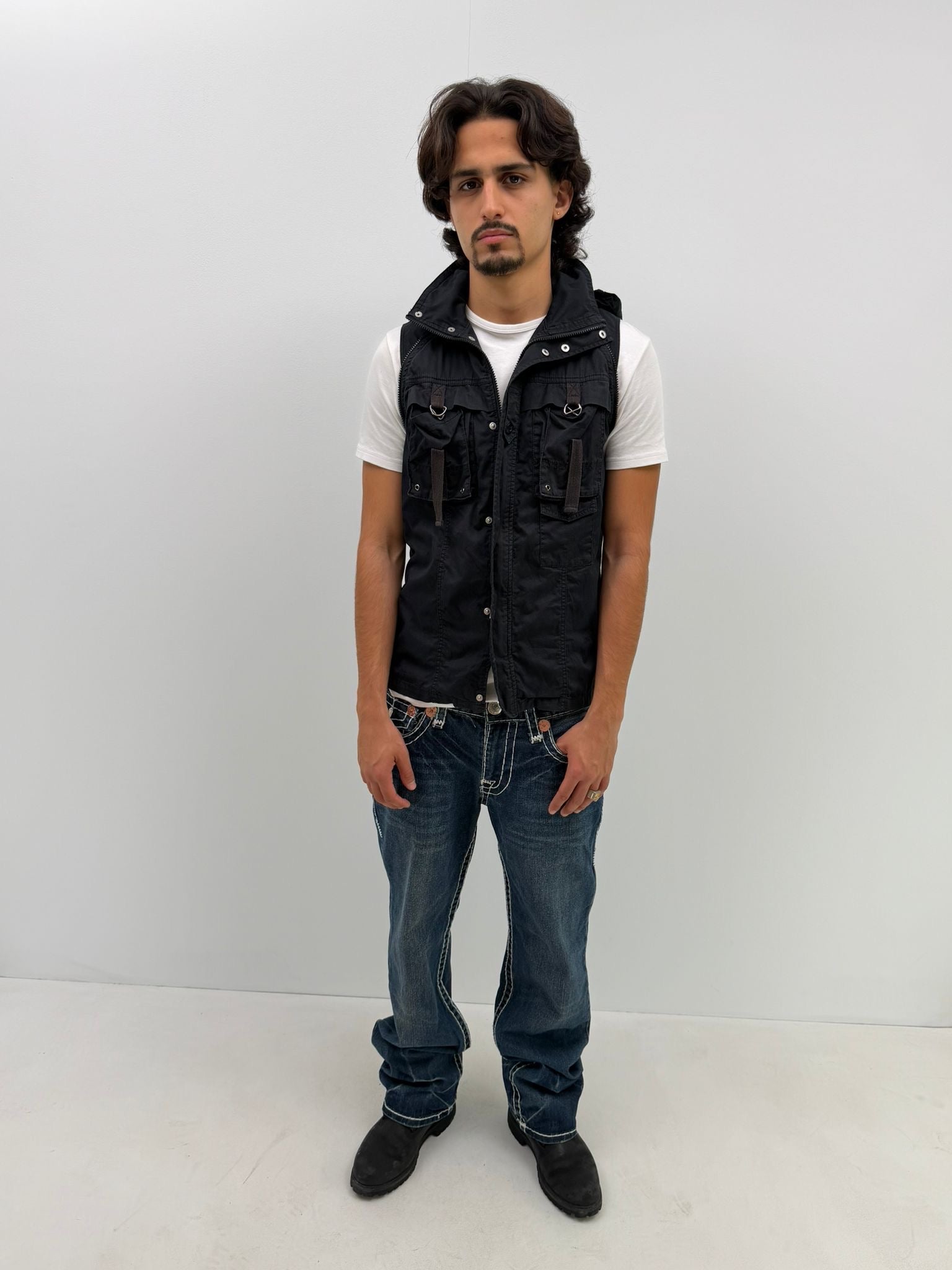 Avirex Convertible Hooded Shirt (M)