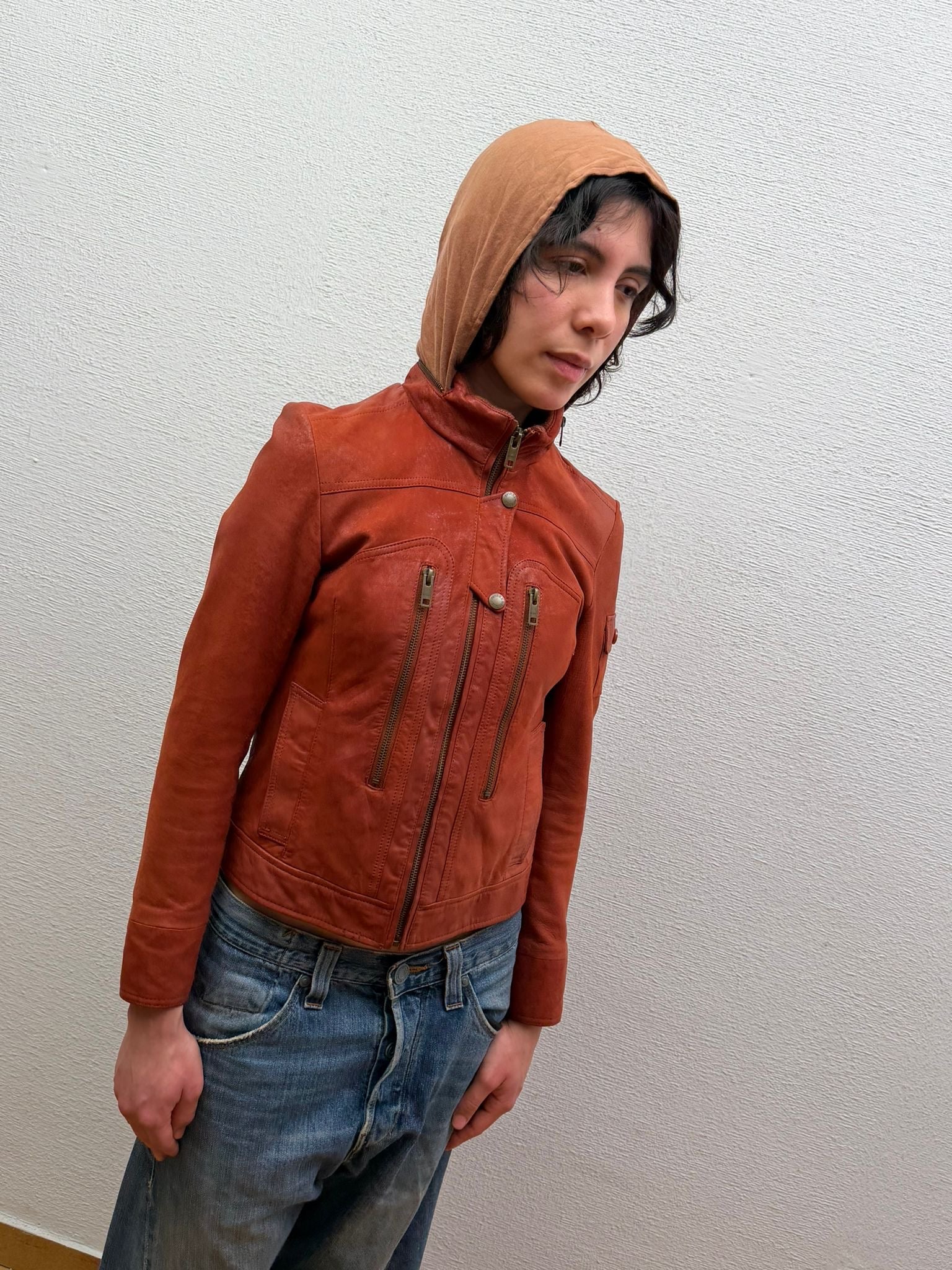 Avirex leather jacket (S)