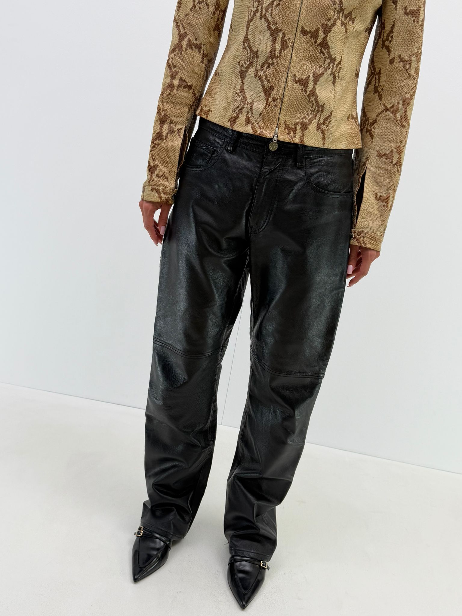 PPFM leather trousers (W30)