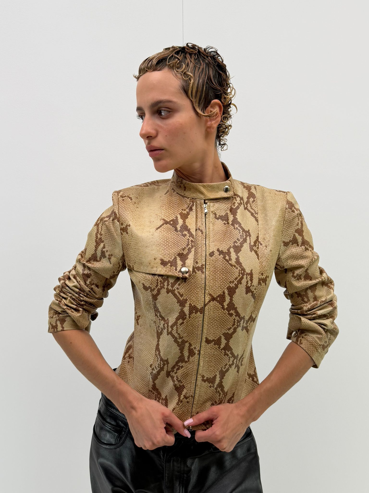 Patrizia Pepe leather jacket (S)