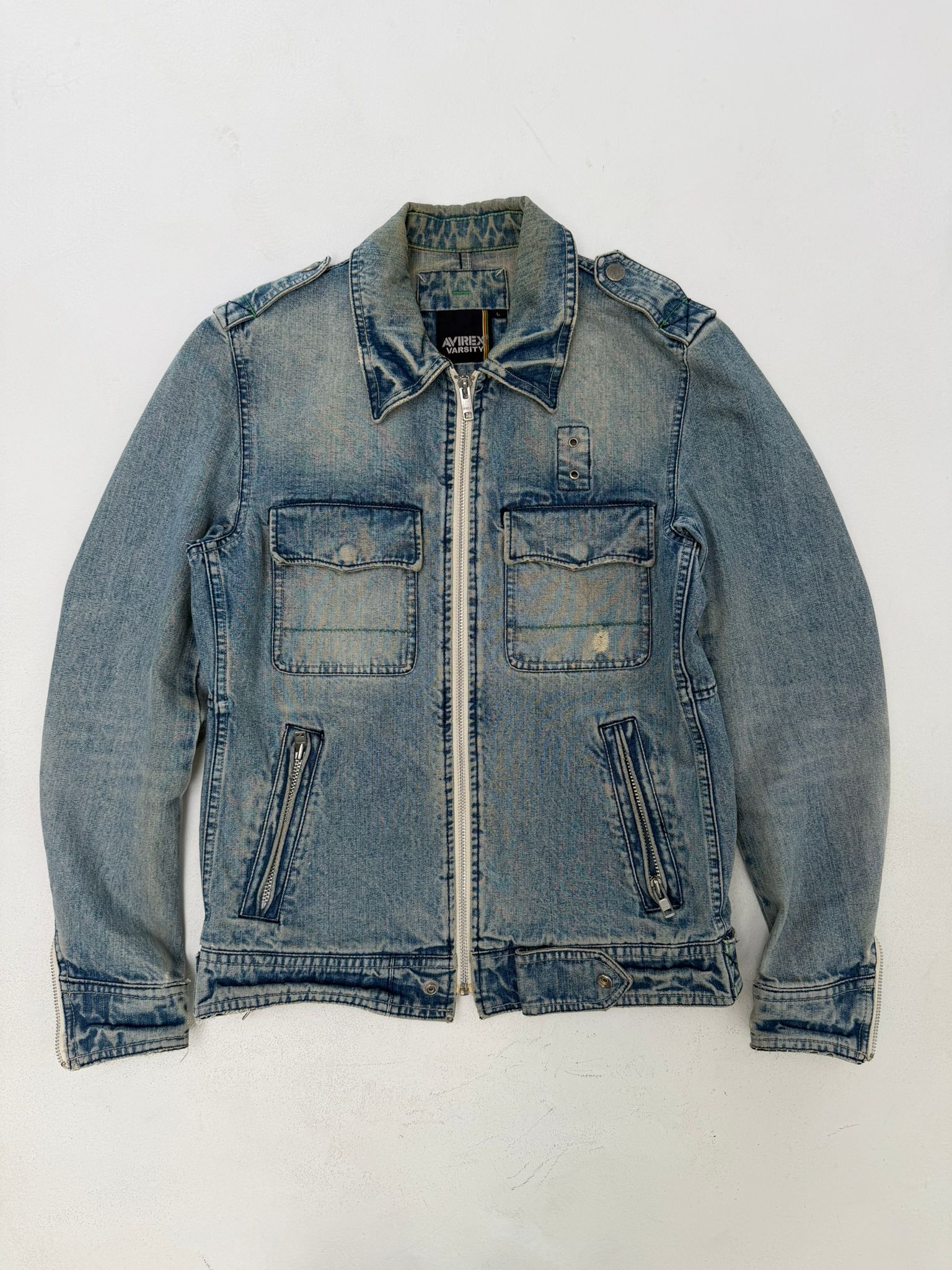 Avirex denim jacket (M)