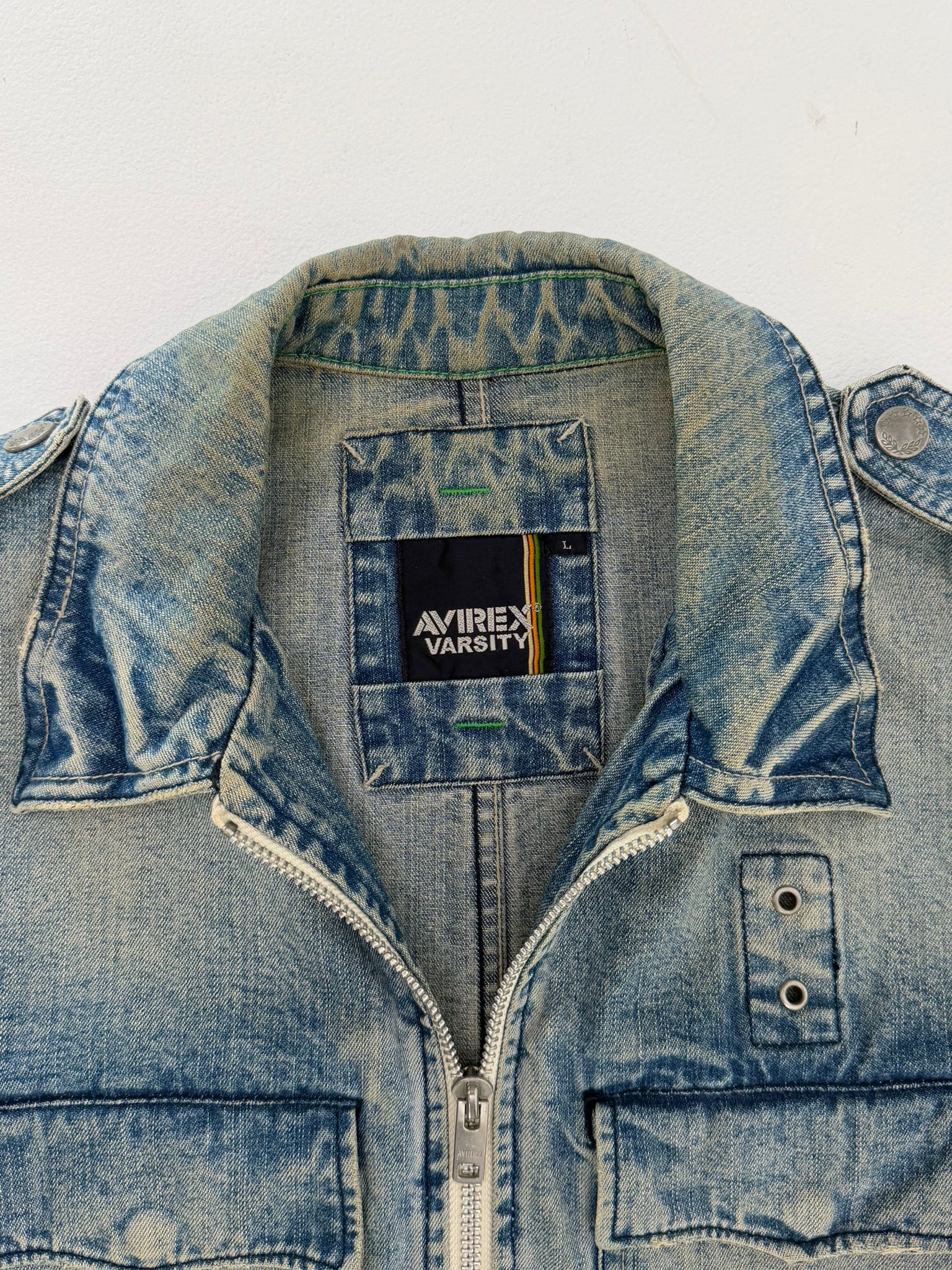 Avirex denim jacket (M)