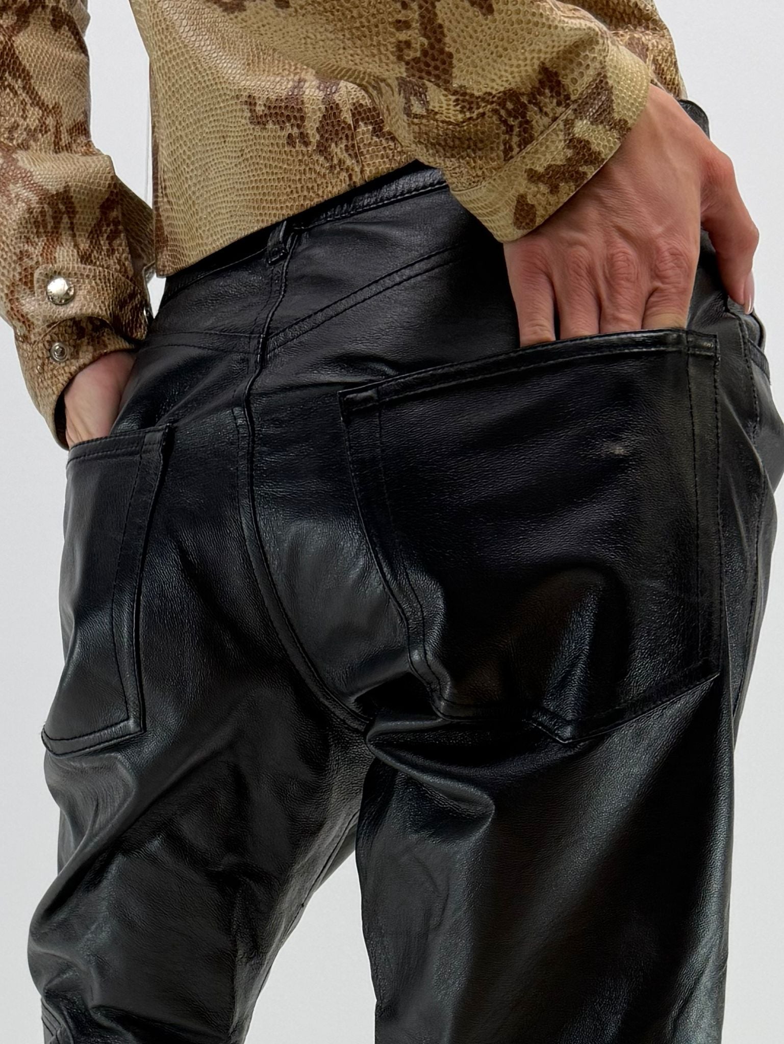 PPFM leather trousers (W30)